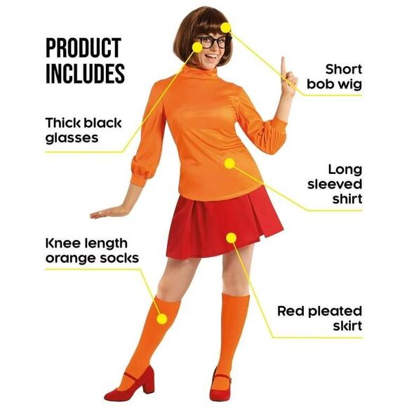 Velma Deluxe Costume Set - Picture 3 of 5
